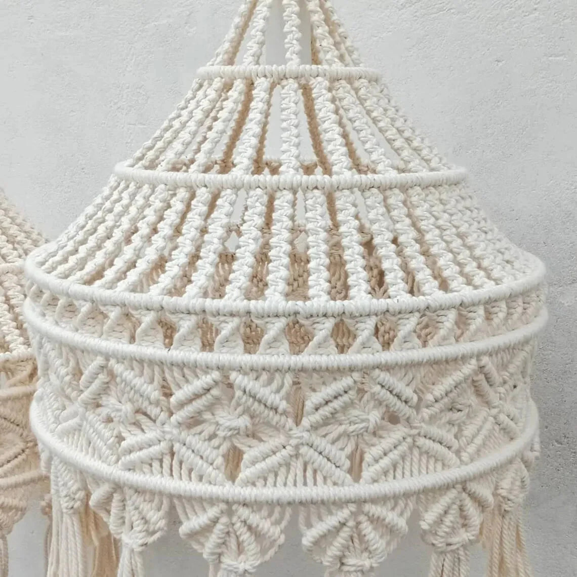 Luminaire Abat-Jour design tissé crème – Référence : Éloi- - Nexa Lights