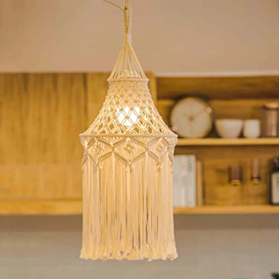 Luminaire Abat-Jour design tissé crème – Référence : Éloi- - Nexa Lights