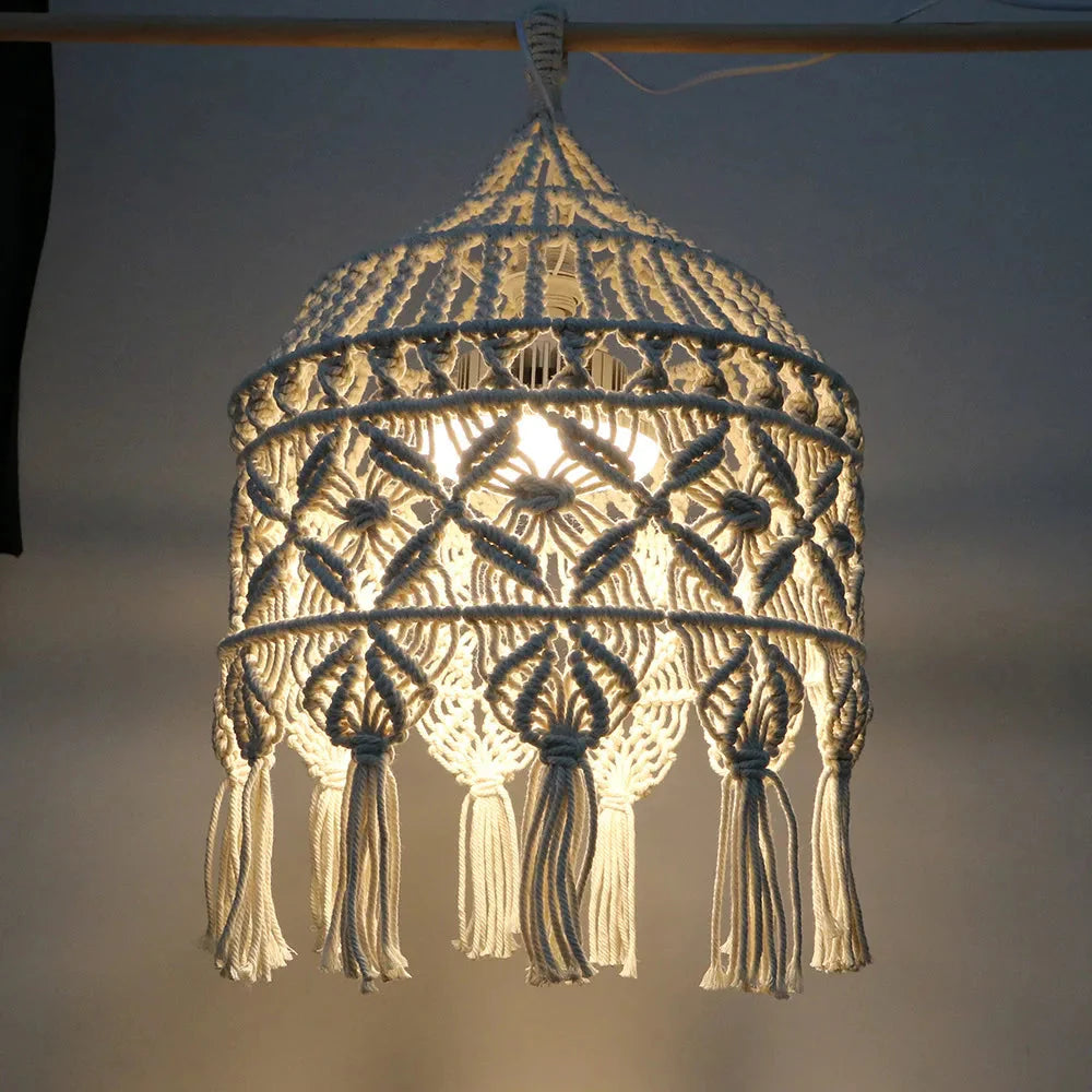 Luminaire Abat-Jour design tissé crème – Référence : Éloi- - Nexa Lights