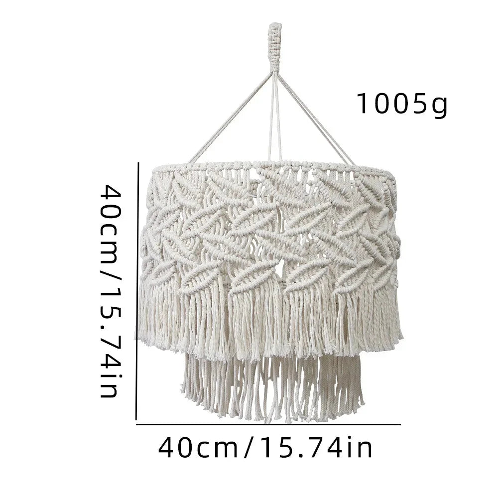 Luminaire Abat-Jour design tissé crème – Référence : Éloi- - Nexa Lights