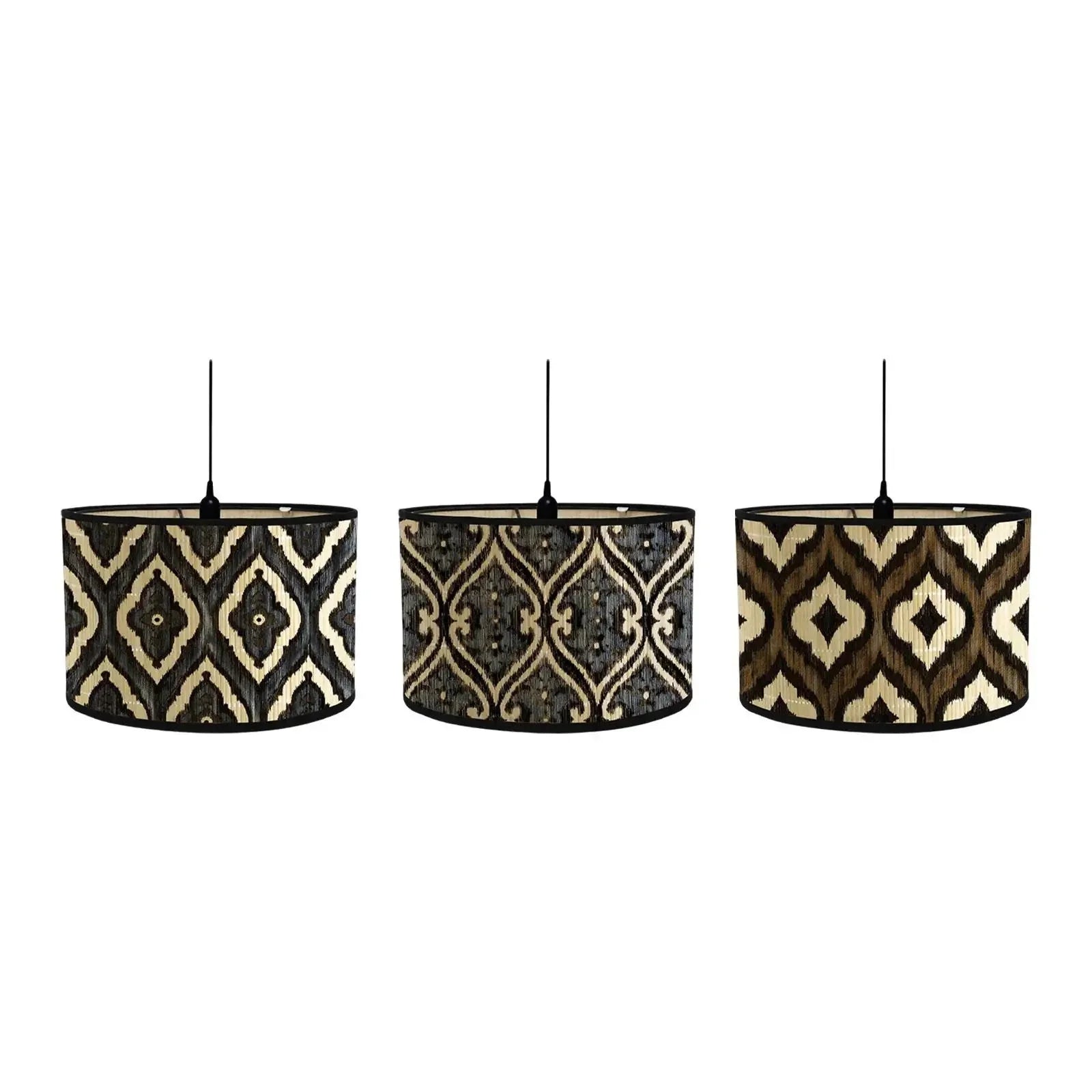 Luminaire Abat-Jour motif floral vintage – Référence : Amélie- - Nexa Lights