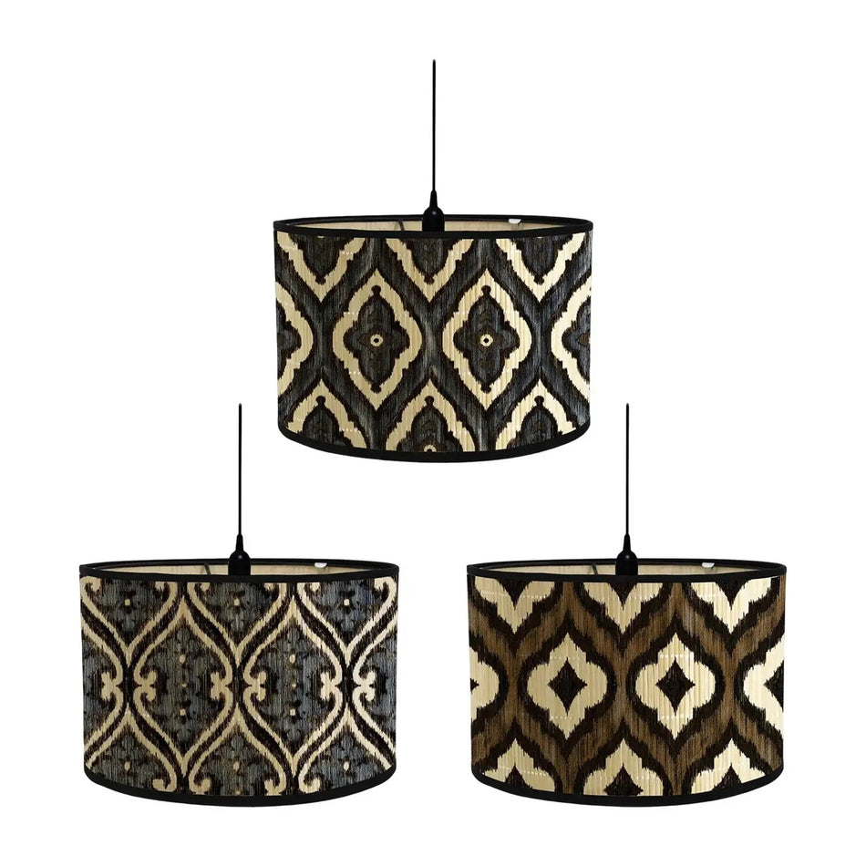 Luminaire Abat-Jour motif floral vintage – Référence : Amélie- - Nexa Lights
