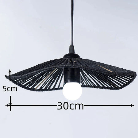 Luminaire Abat-Jour style boho brun – Référence : Maël- - Nexa Lights