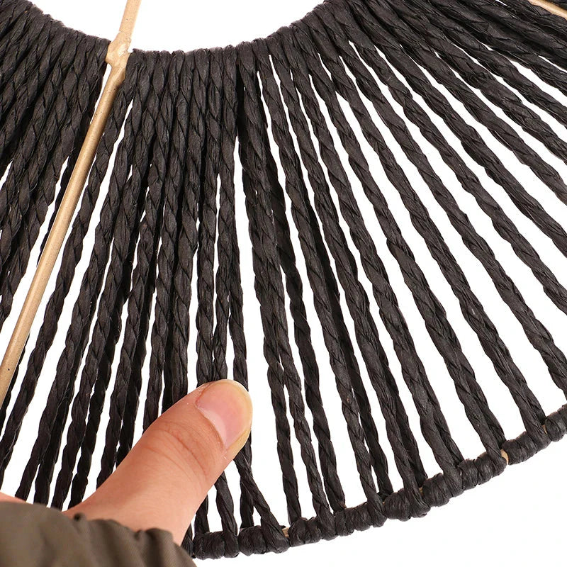 Luminaire Abat-Jour style boho brun – Référence : Maël- - Nexa Lights