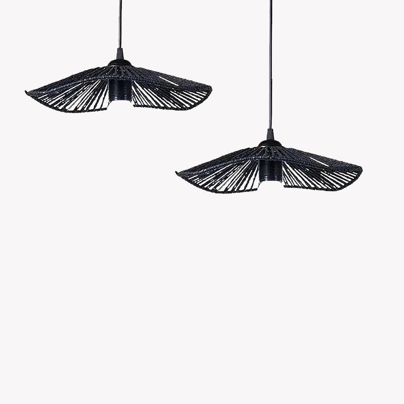 Luminaire Abat-Jour style boho brun – Référence : Maël- - Nexa Lights