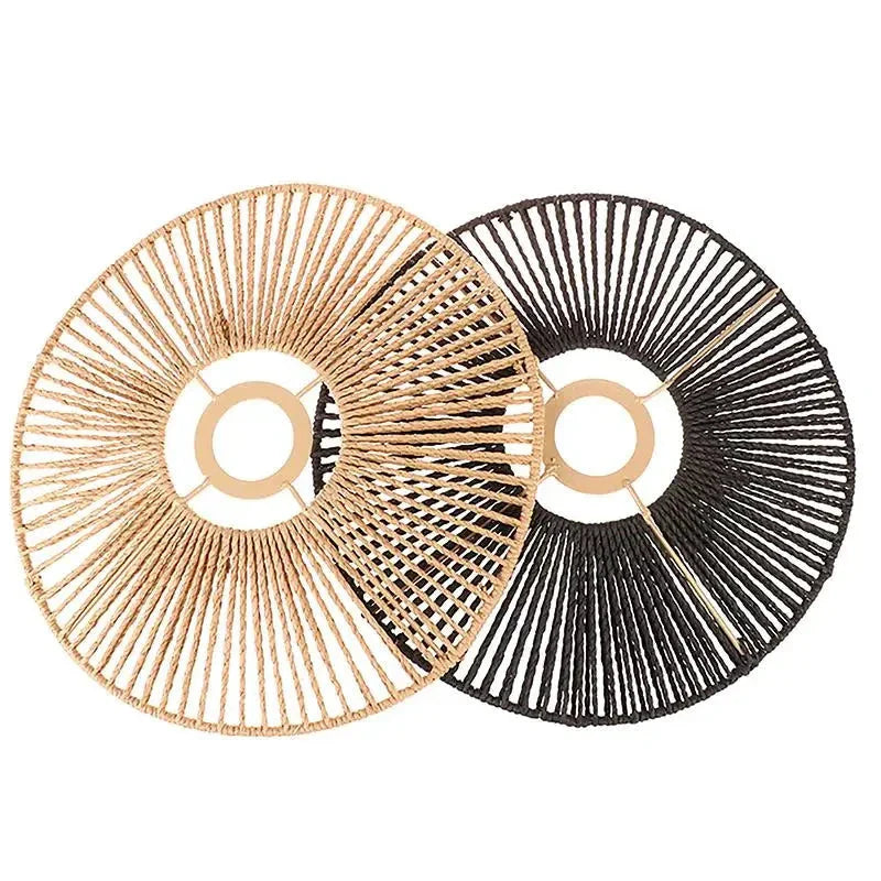 Luminaire Abat-Jour style boho brun – Référence : Maël- - Nexa Lights