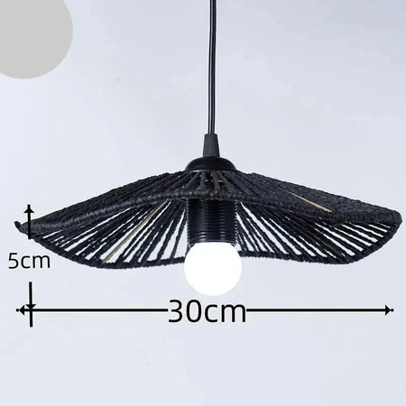 Luminaire Abat-Jour style boho brun – Référence : Maël- - Nexa Lights