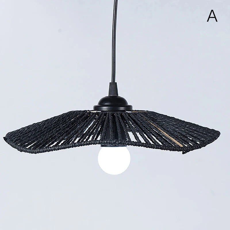Luminaire Abat-Jour style boho brun – Référence : Maël- - Nexa Lights