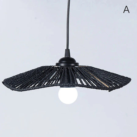 Luminaire Abat-Jour style boho brun – Référence : Maël- - Nexa Lights