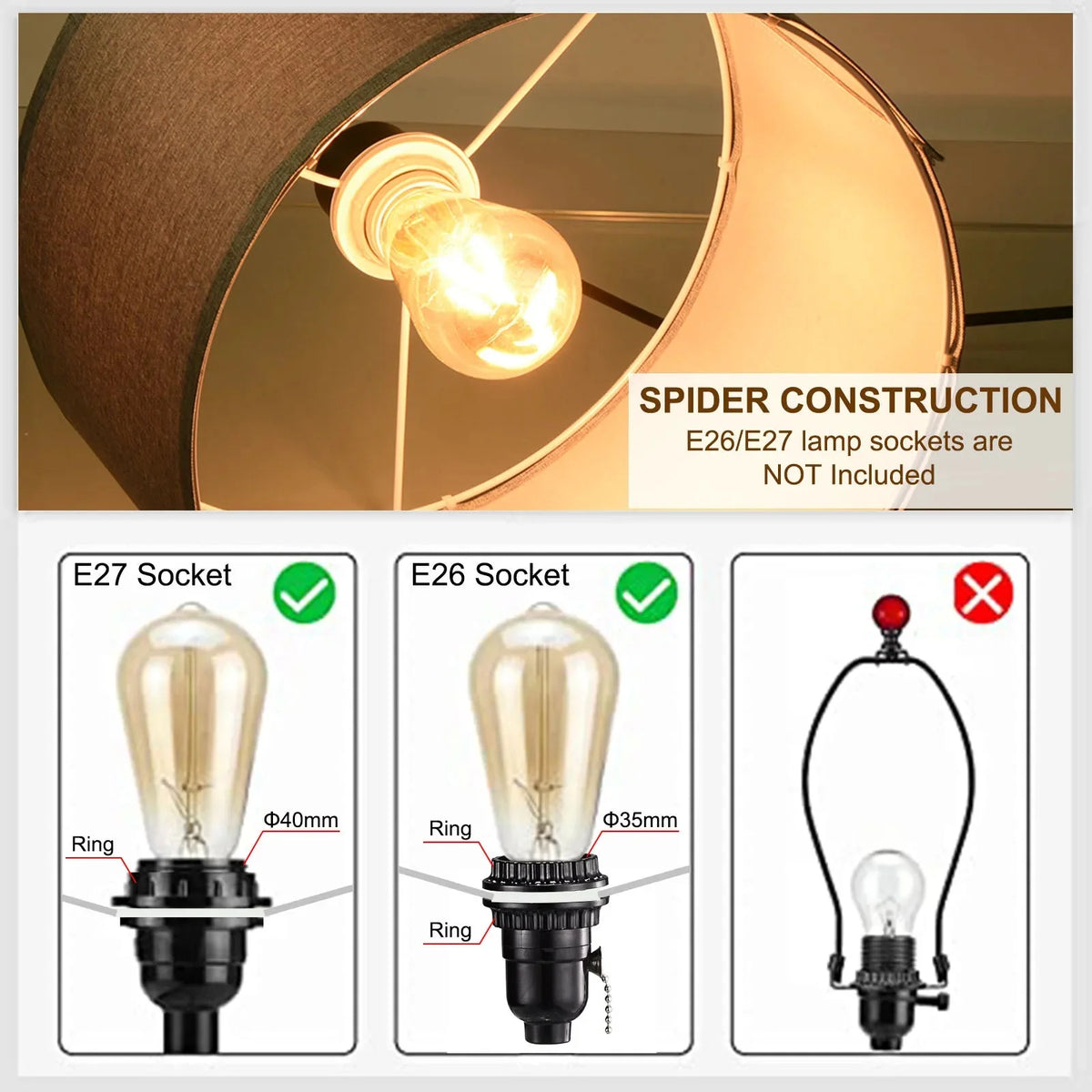 Luminaire Abat-Jour style contemporain – Référence : Lysandra- - Nexa Lights