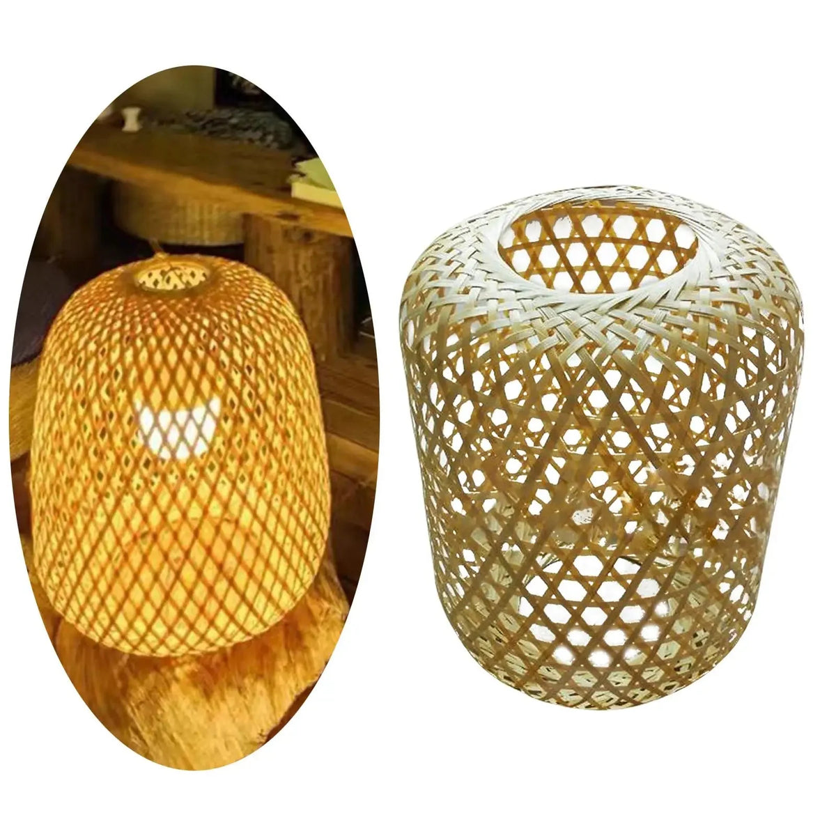 Luminaire Abat-Jour texture naturelle – Référence : Liora- - Nexa Lights