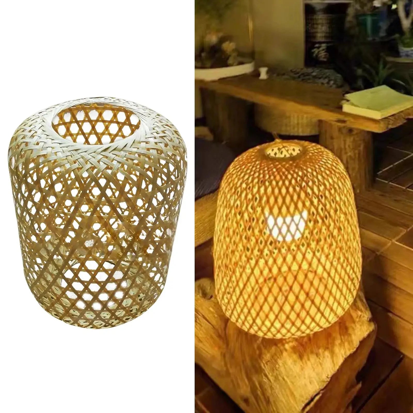 Luminaire Abat-Jour texture naturelle – Référence : Liora- - Nexa Lights