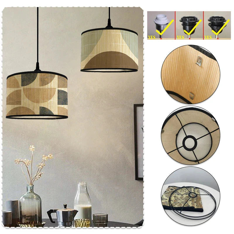 Luminaire Abat-Jour texture naturelle – Référence : Romane- - Nexa Lights