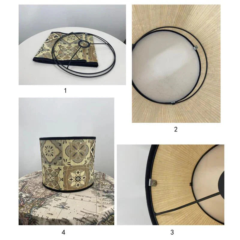 Luminaire Abat-Jour texture naturelle – Référence : Thibault- - Nexa Lights