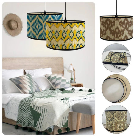 Luminaire Abat-Jour texture naturelle – Référence : Thibault- - Nexa Lights