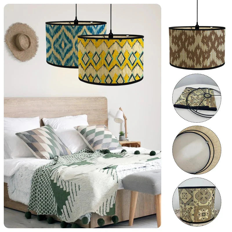 Luminaire Abat-Jour texture naturelle – Référence : Thibault- - Nexa Lights