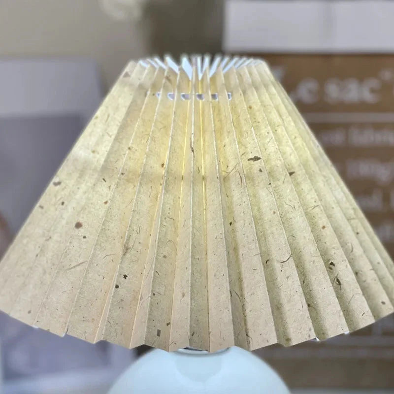 Luminaire Abat-Jour texture naturelle crème – Référence : Thibaud- - Nexa Lights