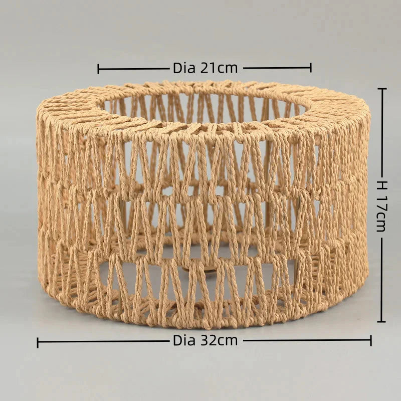Luminaire Abat-Jour tissé à la main – Référence : Alaric- - Nexa Lights