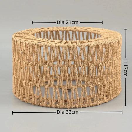 Luminaire Abat-Jour tissé à la main – Référence : Alaric- - Nexa Lights