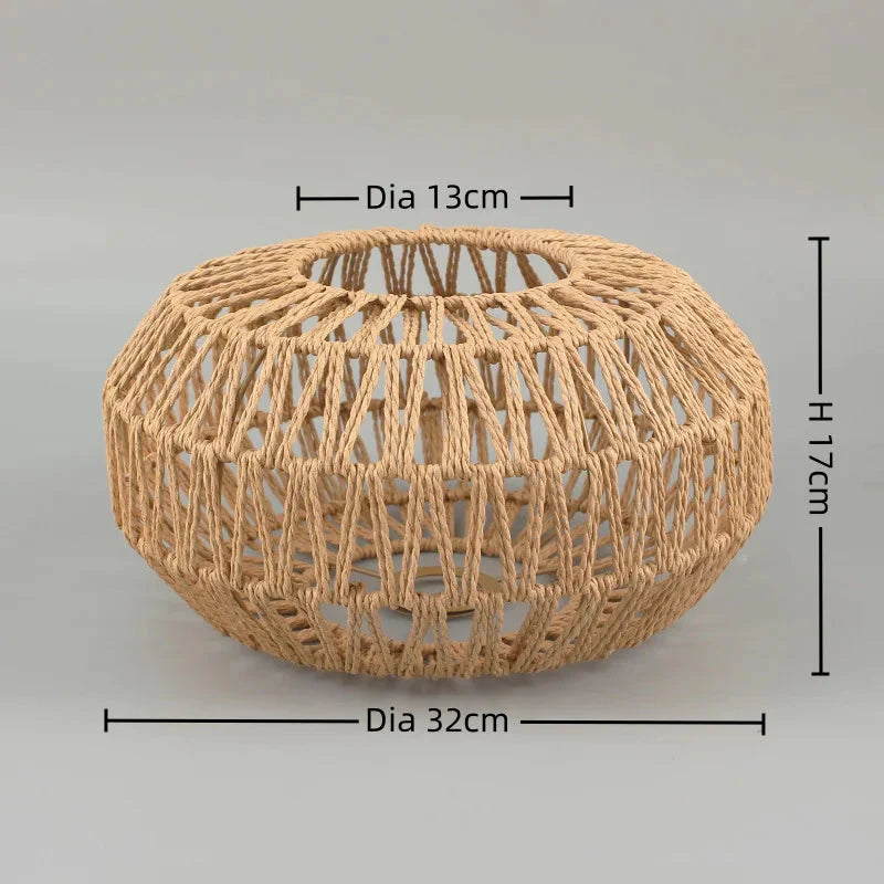 Luminaire Abat-Jour tissé à la main – Référence : Alaric- - Nexa Lights