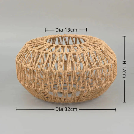 Luminaire Abat-Jour tissé à la main – Référence : Alaric- - Nexa Lights