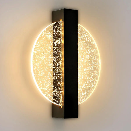 Luminaire Applique Murale Ronde Noire – Référence: Aya1045- - Nexa Lights