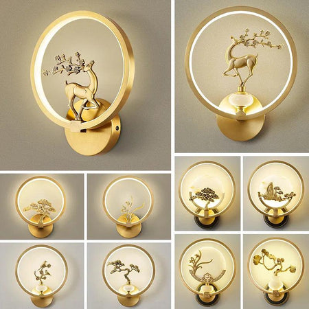 Luminaire Applique Murale design artistique avec motifs sculptés – Référence : Cléo5274- - Nexa Lights
