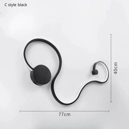 Luminaire Applique Murale design contemporain asymétrique – Référence : Éloi7523- - Nexa Lights