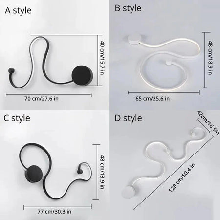 Luminaire Applique Murale design contemporain asymétrique – Référence : Éloi7523- - Nexa Lights