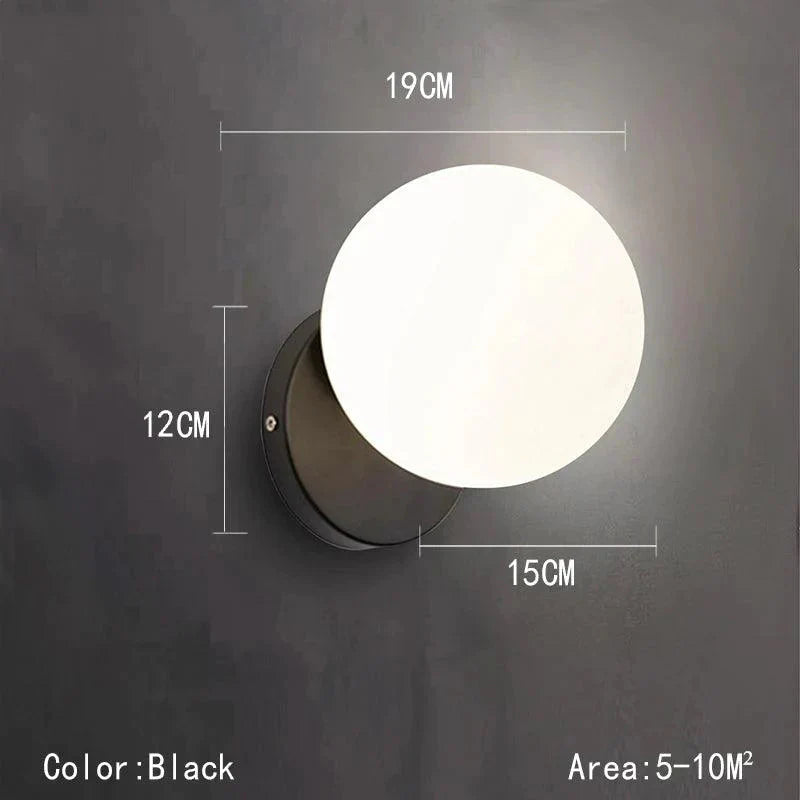 Luminaire Applique Murale design minimaliste en métal noir – Référence : Arnaud7521- - Nexa Lights