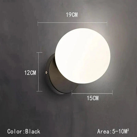 Luminaire Applique Murale design minimaliste en métal noir – Référence : Arnaud7521- - Nexa Lights