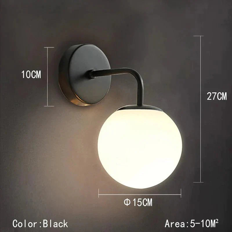 Luminaire Applique Murale design minimaliste en métal noir – Référence : Arnaud7521- - Nexa Lights