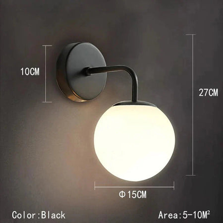 Luminaire Applique Murale design minimaliste en métal noir – Référence : Arnaud7521- - Nexa Lights