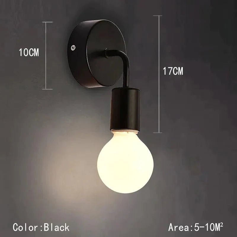 Luminaire Applique Murale design minimaliste en métal noir – Référence : Arnaud7521- - Nexa Lights