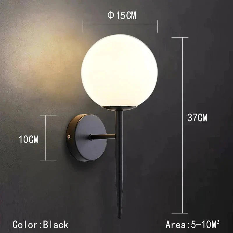 Luminaire Applique Murale design minimaliste en métal noir – Référence : Arnaud7521- - Nexa Lights