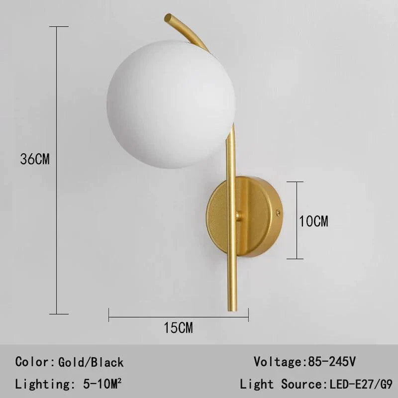 Luminaire Applique Murale design minimaliste en métal noir – Référence : Arnaud7521- - Nexa Lights