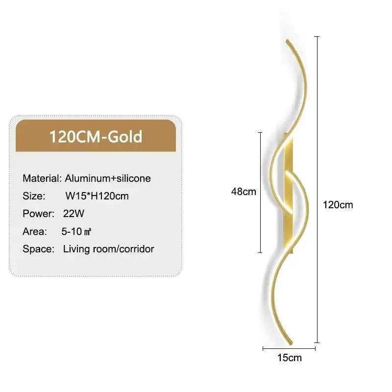 Luminaire Applique Murale design ondulé moderne – Référence : Camille7420- - Nexa Lights