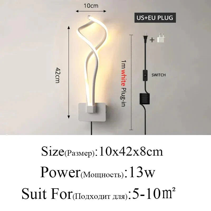 Luminaire Applique Murale design ruban élégant – Référence : Maël2047- - Nexa Lights