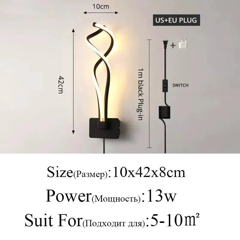 Luminaire Applique Murale design ruban élégant – Référence : Maël2047- - Nexa Lights