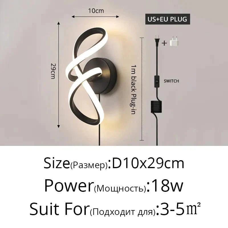 Luminaire Applique Murale design ruban élégant – Référence : Maël2047- - Nexa Lights