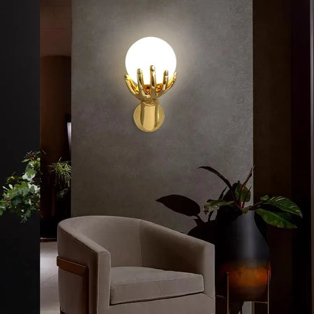 Luminaire Applique Murale dorée - Référence: Mira1045- - Nexa Lights