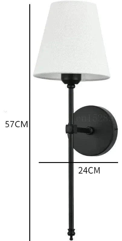 Luminaire Applique Murale éclat vintage en tissu – Référence : Aline7591- - Nexa Lights