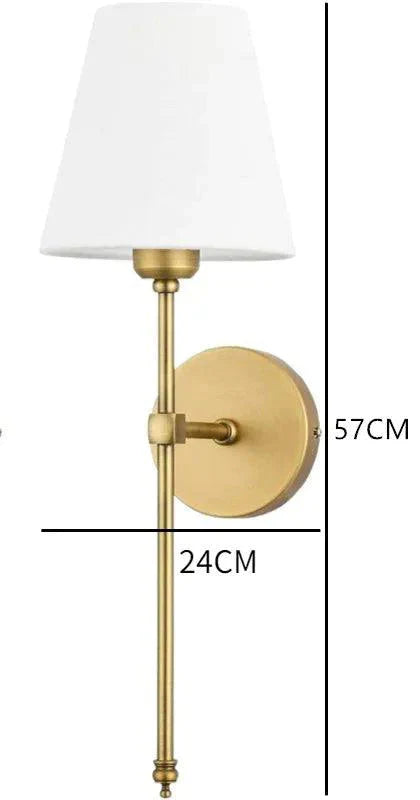 Luminaire Applique Murale éclat vintage en tissu – Référence : Aline7591- - Nexa Lights