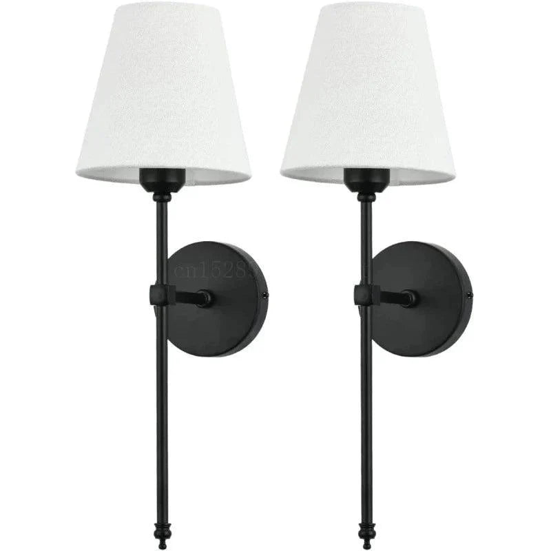 Luminaire Applique Murale éclat vintage en tissu – Référence : Aline7591- - Nexa Lights