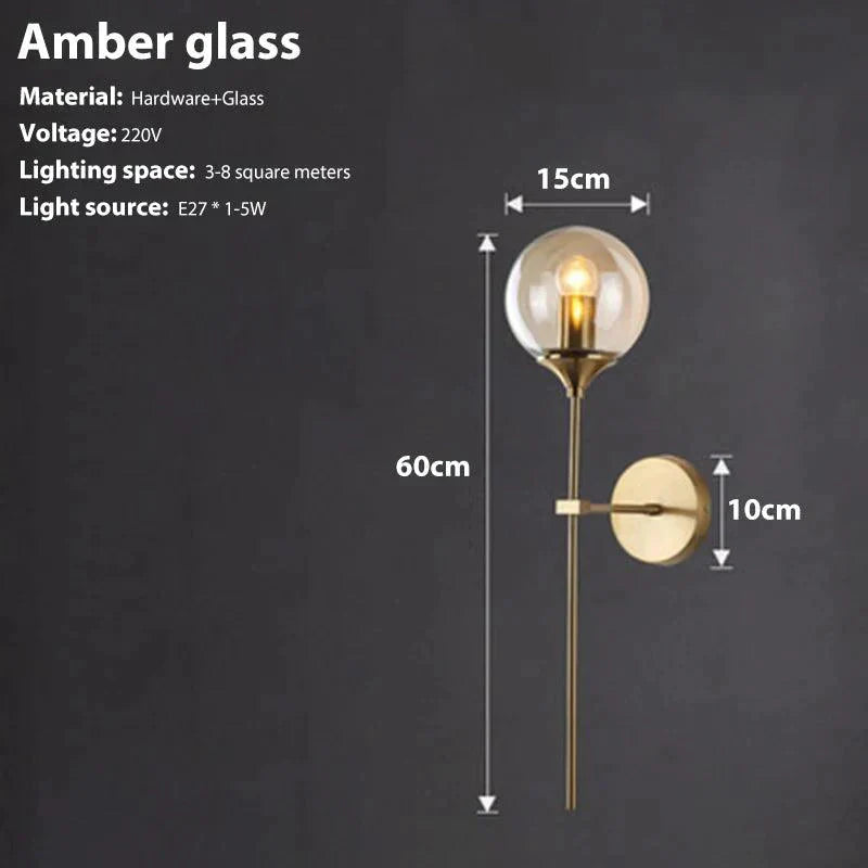 Luminaire Applique Murale en Verre Fumé – Référence : Éloïse9274- - Nexa Lights