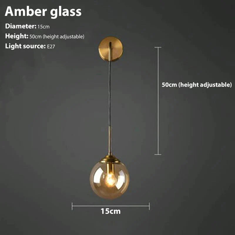 Luminaire Applique Murale en Verre Fumé – Référence : Éloïse9274- - Nexa Lights