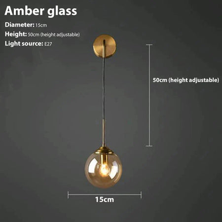 Luminaire Applique Murale en Verre Fumé – Référence : Éloïse9274- - Nexa Lights