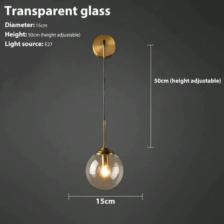 Luminaire Applique Murale en Verre Fumé – Référence : Éloïse9274- - Nexa Lights