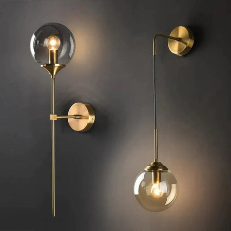Luminaire Applique Murale en Verre Fumé – Référence : Éloïse9274- - Nexa Lights