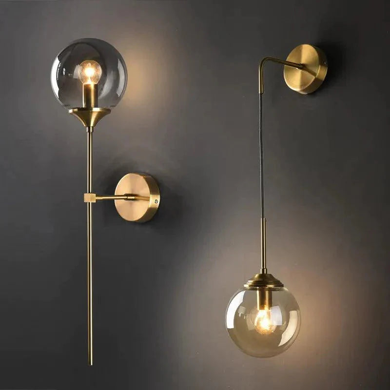 Luminaire Applique Murale en Verre Fumé – Référence : Éloïse9274- - Nexa Lights
